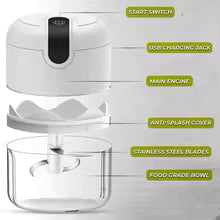 Mini hachoir électrique multifonction