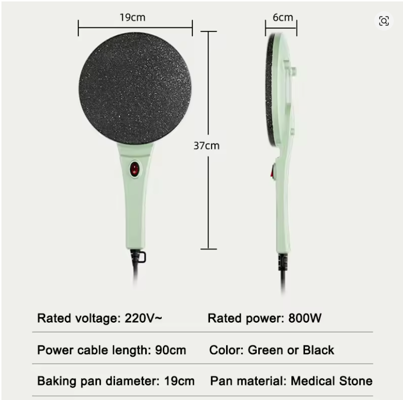 Crêpière électrique antiadhésive